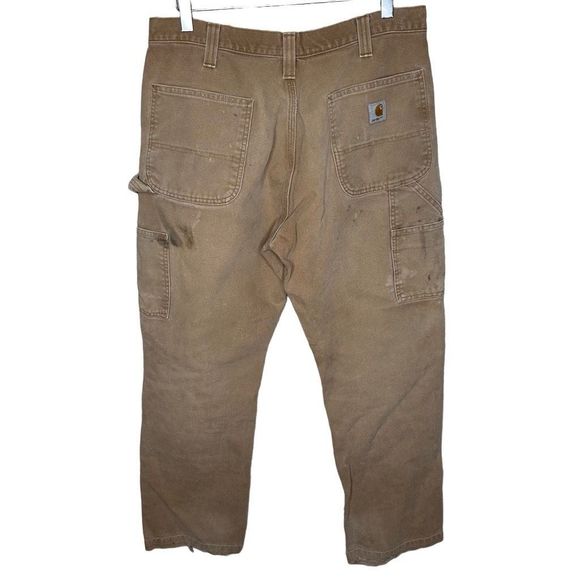 Carhartt Double Knee Carpenter Brown Pants - Picture 4 of 7